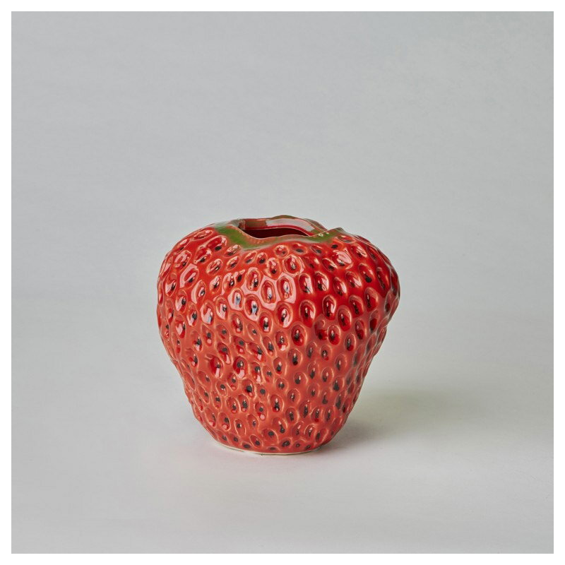 DESPOTS Strawberry Flowervas/デスポッツ いちご型フラワーベースSサイズ